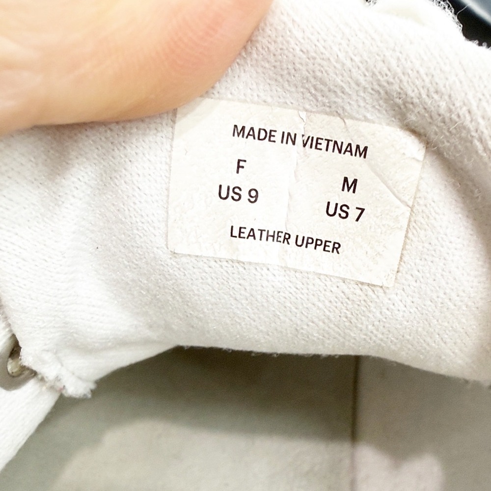 Everlane Tread Court Sneakers White Black Leather Low Top Trainers Womens 9 - Picture 11 of 11